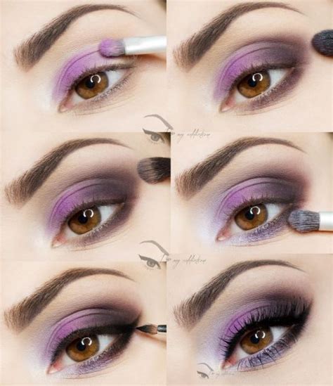 Смоки айс для карих глаз | Purple eye makeup, Smoky eye makeup, Purple ...