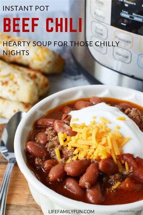 Instant Pot Chili - Hearty Soup For Those Chilly Nights