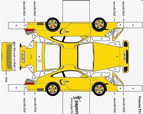 SP. Papel Modelismo: PaperCraft Porsche 996