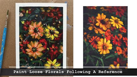 Pintura de flores de acrílico: Aprende a pintar florales sueltos