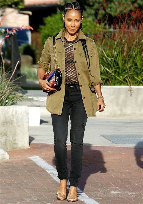 Jada Pinkett Smith in Casual Attire - Out in Los Angeles 4/23/2017