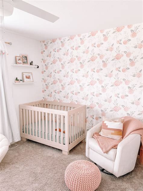 pink nursery wallpaper 7