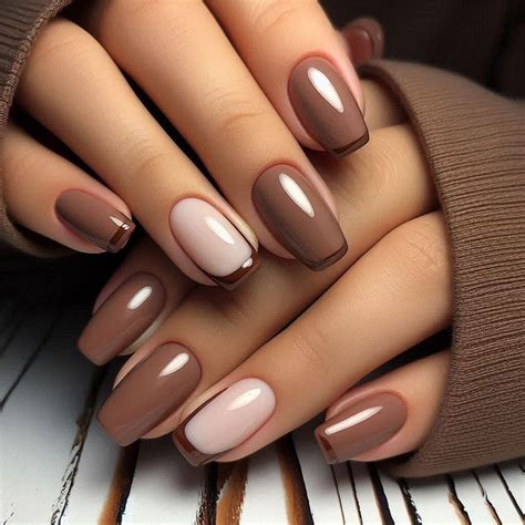 nail color ideas fall nail gel polish design brown color nails