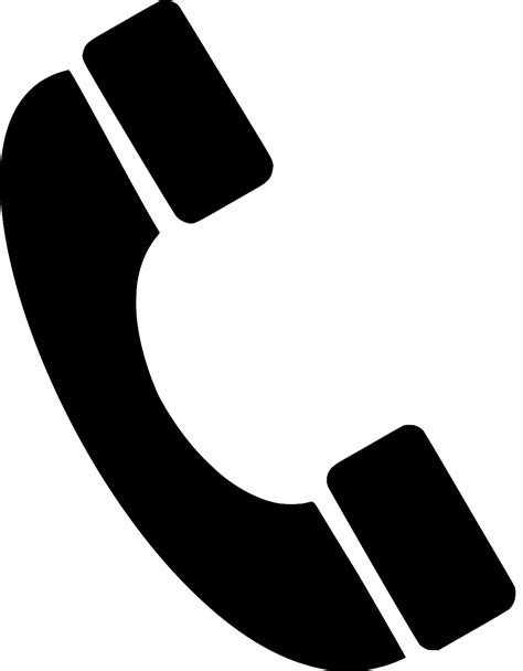 SVG > Telefon Empfänger Telefon - Kostenloses SVG-Bild & Symbol. | SVG Silh