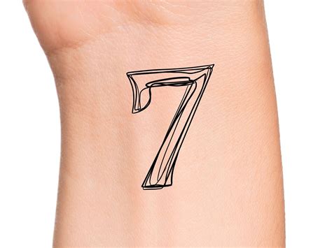 Number 7 Tattoo Designs