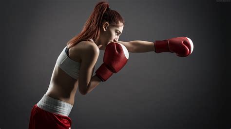 Wallpaper Boxing gloves, girl, boxing, 4K, Sport Wallpaper Download ...