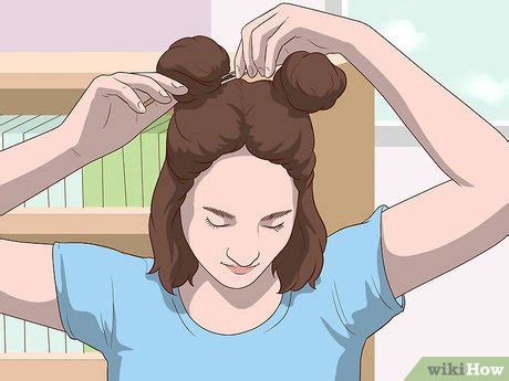 how to do space buns on short hair