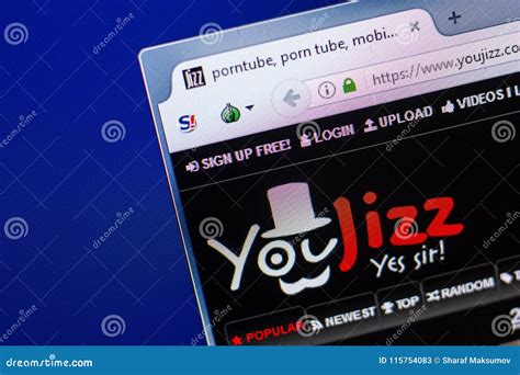 Ryazan, Russia - April 29, 2018: Homepage of Youjizz Website on the ...