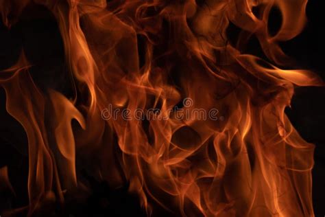 Fire flames and the smoke stock photo. Image of combustion - 171809350