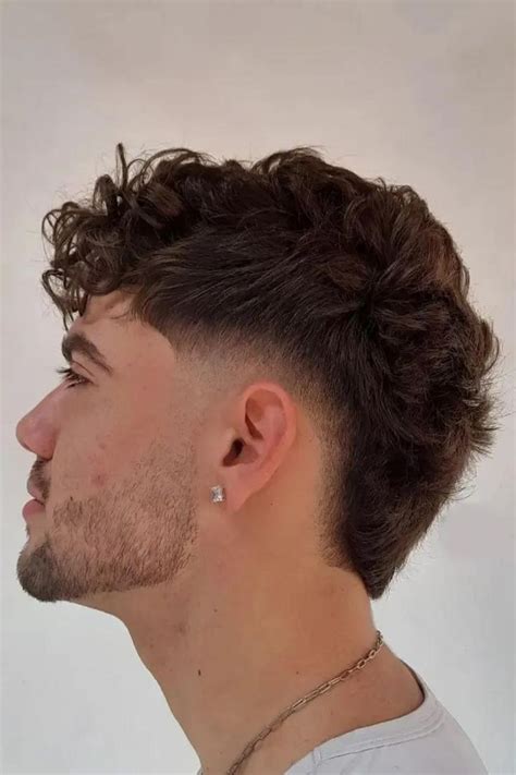 Moderno Corte Mullet Masculino