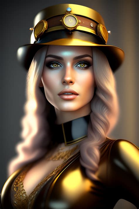 Lexica - Young stunning cybergirl steampunk realistic 3d render --q 5