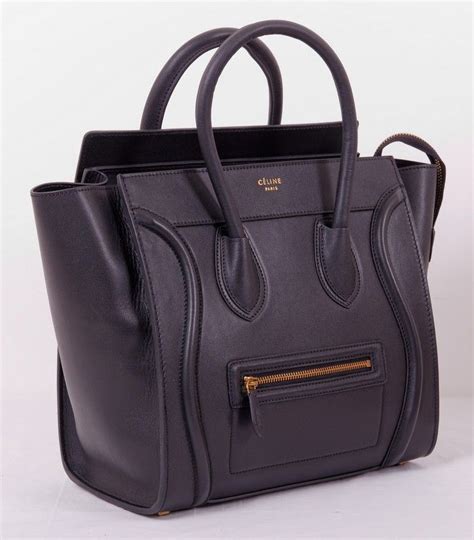 Сумка CELINE (Селин) Boston bag из натуральной кожи черная. Размер ...