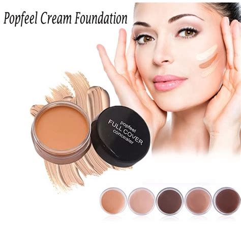 Jual POPFEEL Concealer Full Coverage Anti Air – Bedak Popfeel Cream ...