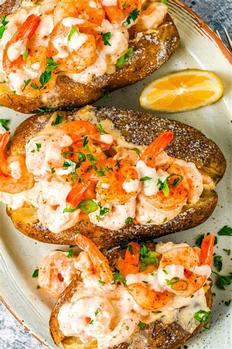 Shrimp Baked Potato • Food Folks and Fun