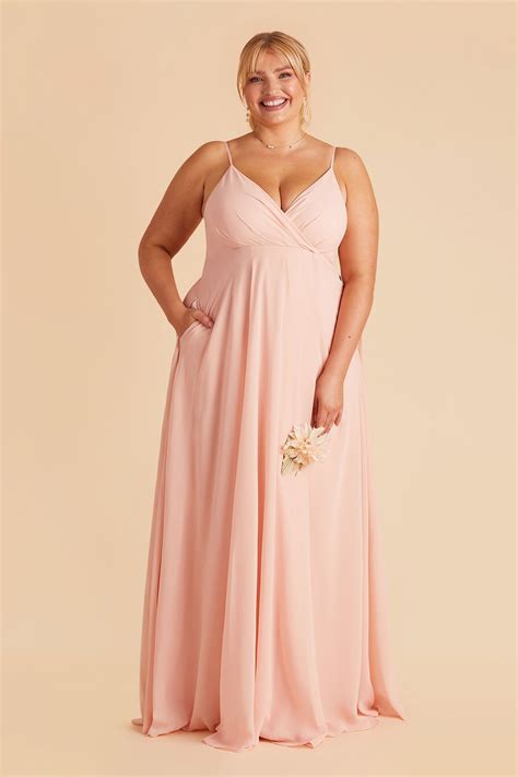 Pink High Neck Bridesmaid Dresses