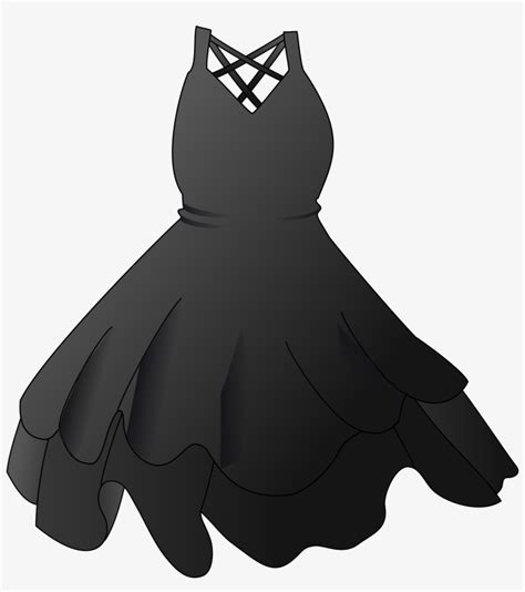 black party dress black dress clip art  png  pngkit