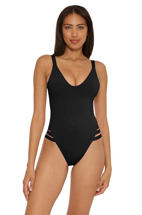 Snapklik.com : BECCA Womens Standard Color Prism High Leg One Piece