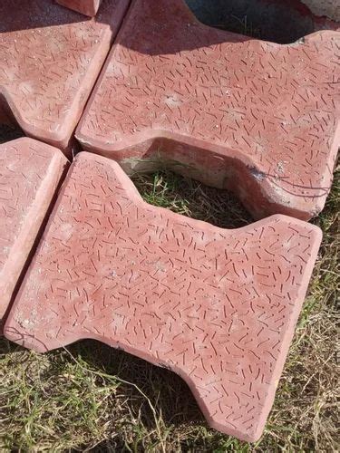cement mm red interlocking tiles size medium