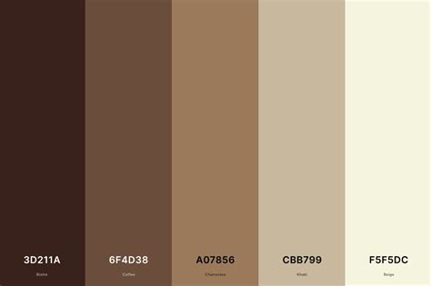 beige color palettes  names  hex codes