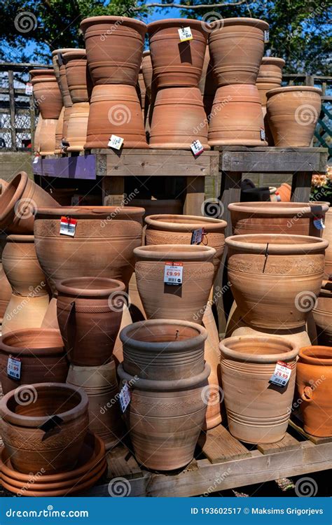 Terracotta Clay Pots for Garden Plants and Flowers for Sale on Display in Homeleigh Garden ...