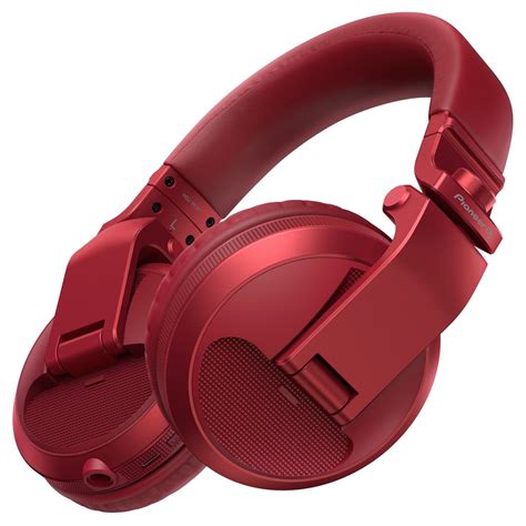 Pioneer HDJ-X5BT Bluetooth DJ Headphones, Red at Gear4music