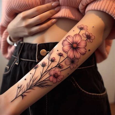 52 Captivating Cosmos Flower Tattoo Ideas To Express Your Hidden Emoti ...