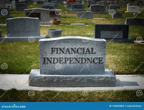 death  financial independence gravestone cemetery finances woes stock