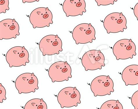 ブタ柄イラスト - No: 22441582｜無料イラスト・フリー素材なら「イラストAC」