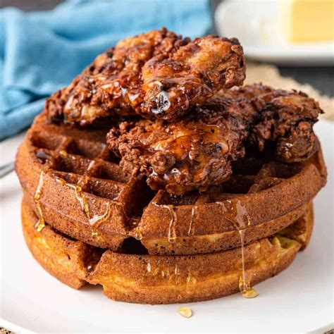 southern fried chicken  waffles cup  yum