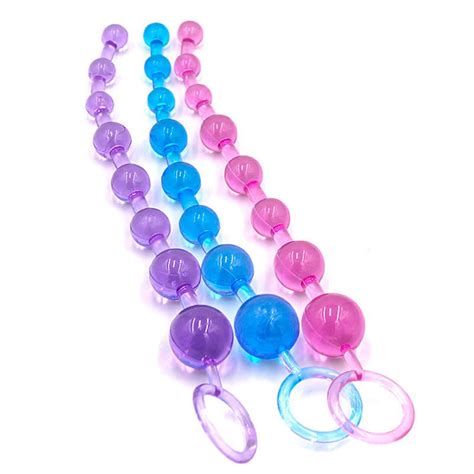 Anal Beads Long Hard Silicone Butt Adult Toy Flexible Increasing Size 3