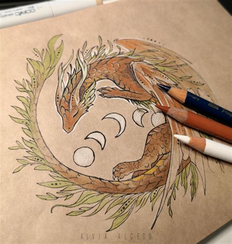 WIP Lunar dragon by AlviaAlcedo on DeviantArt