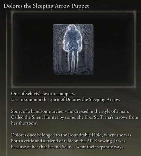 700+ hours and just hearing about Dolores... anyone try her out with