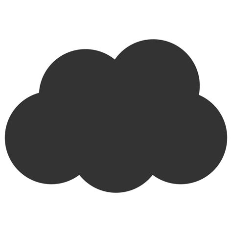 Cloud silhouette. Vector flat icon 33098583 Vector Art at Vecteezy