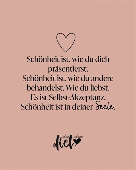 Schönheit ist, wie du dich präsentierst. Schönheit ist, wie du andere
