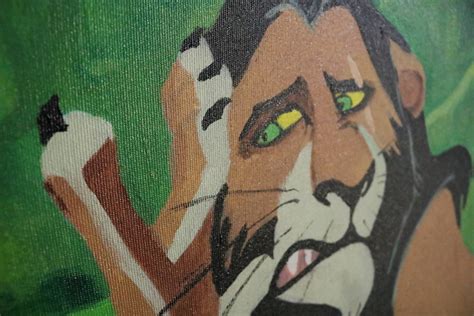 Scar - o Rei Leão Disney - Pintura Acrílica Original | Elo7