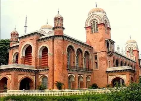 madras university courses admission  fees ranking placements