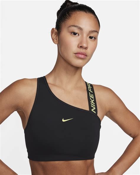 Nike Pro Swoosh Women's Medium-Support 1-Piece Pad Asymmetrical Sports ...