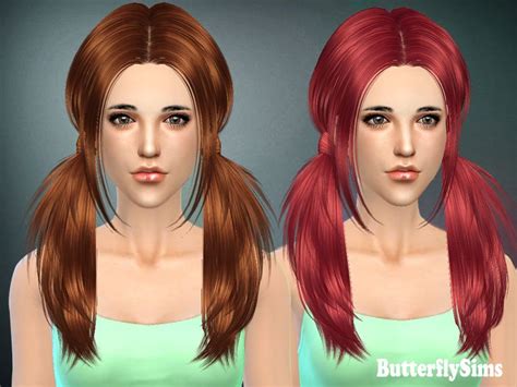 Sims 4 Ponytail Hair CC