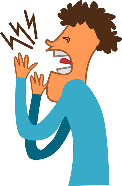 screaming clip art