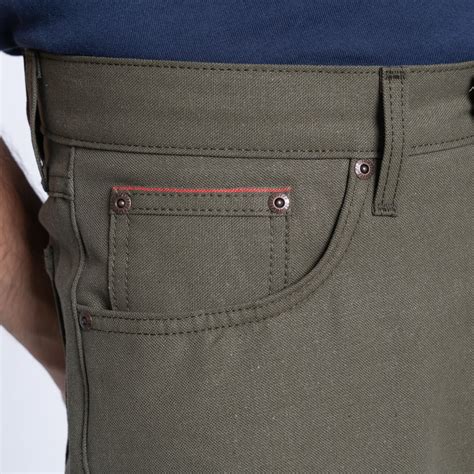 True Guy - Army Green Duck Selvedge | Naked & Famous Denim – Naked