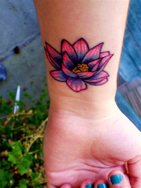 Flower Tattoo On Wrist - Tattoos Designs