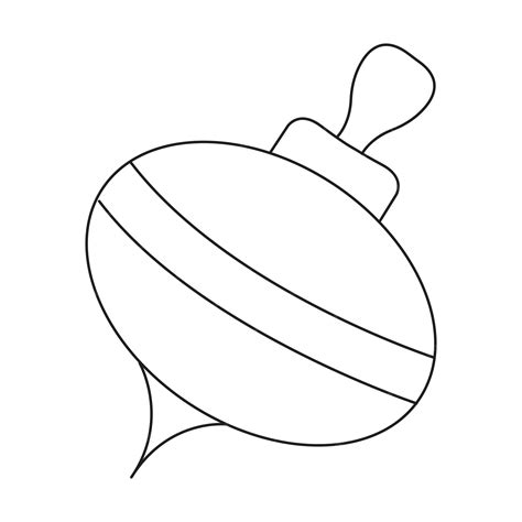 Spinning Top Clipart Black And White