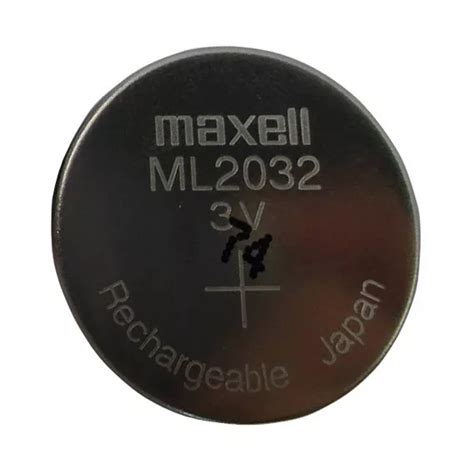 rechargeable coin cell cmos battery backup  japan  maxell ml