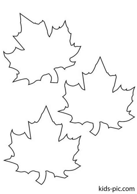 Fall Leaf Template - 4 Leaf Shapes for Autumn Crafts