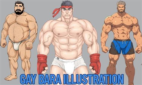 Dibujar músculo gay de bara, yaoi nsfw, bara nsfw, fanart de pareja gay