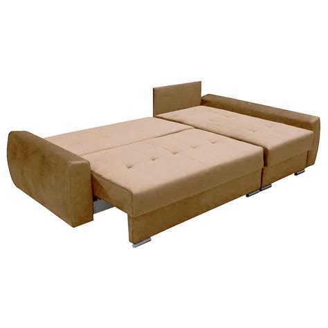 Narożnik brązowy FIGARO prawy z funkcją spania 250x151 cm | Kielecka ...