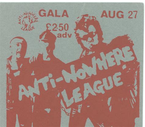 Punk in the East | Anti-Nowhere League, Gala Ballroom, Norwich