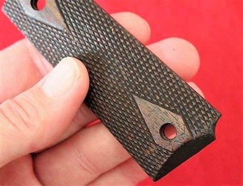 Colt 1911 Grips ORIGINAL Diamond WWI Vintage | #1914843182