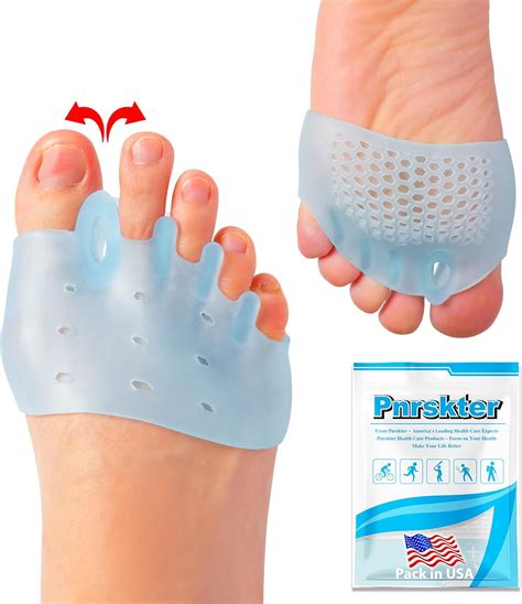 Toe Spacers & Metatarsal Pads (6PCS), Breathable Ball of Foot Cushions