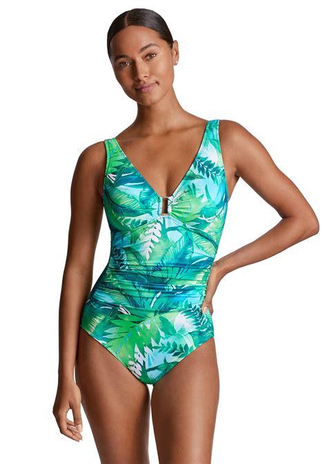 Lauren Ralph Lauren Ring Over The Shoulder One Piece Swimsuit | Belk